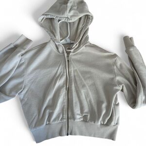 Tan Divided H&M zip-up hoodie. Size XS